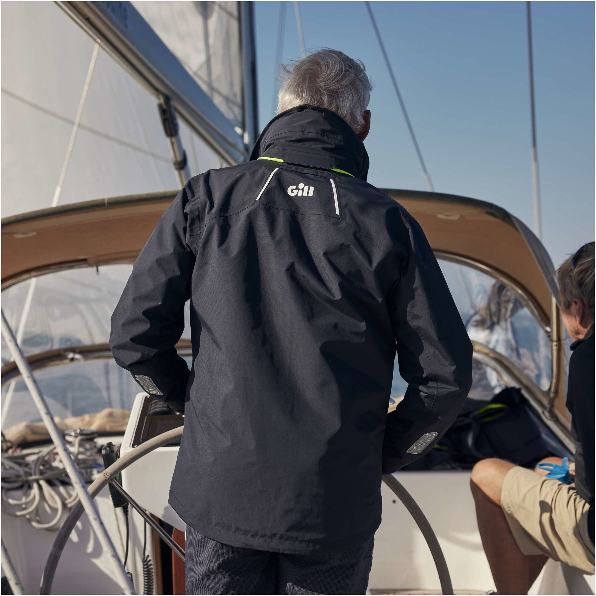 2026 Gill Mens OS3 Coastal Sailing Jacket OS33J - Black